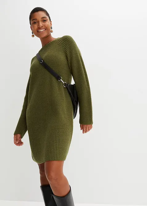 Stickad kl&auml;nning, bonprix