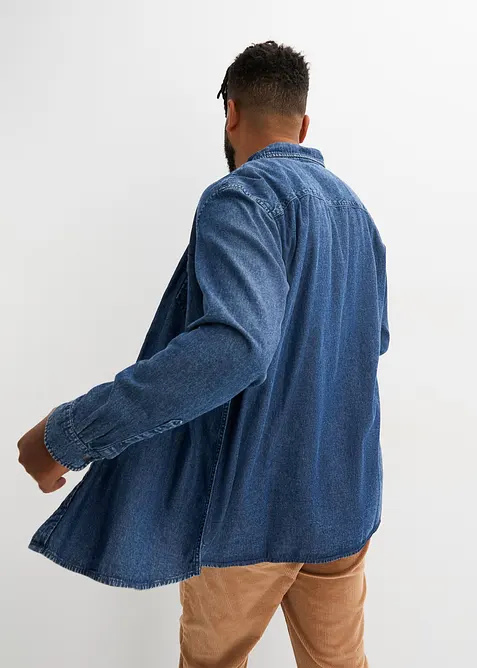 Jeansskjorta i bomull, bonprix