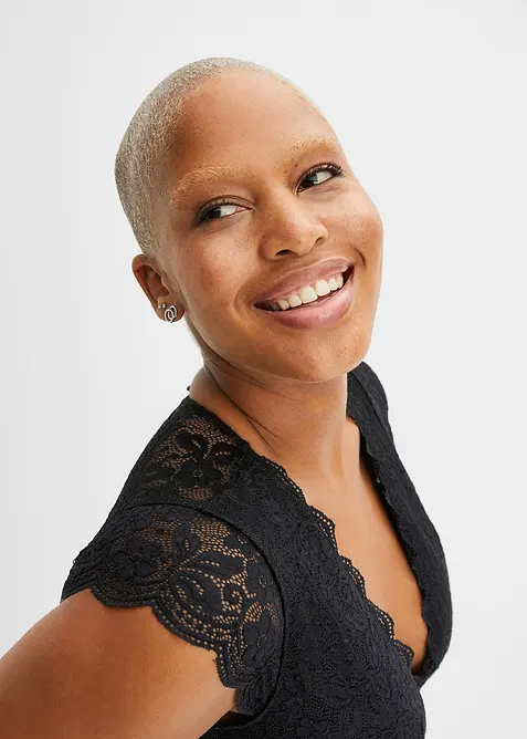 Sammetsbody utan bygel, bonprix