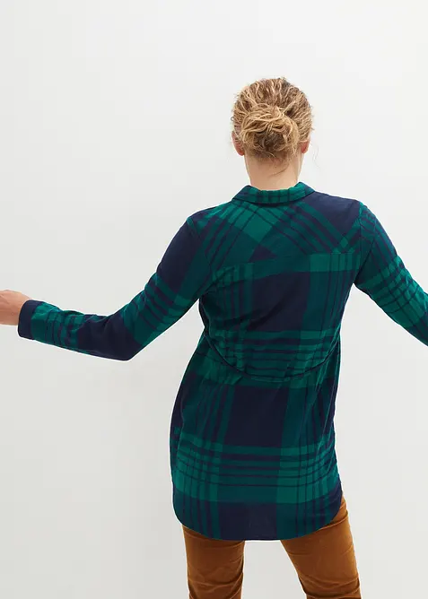 L&aring;ng mamma-/amningsblus i mjuk bomullsflanell, bonprix