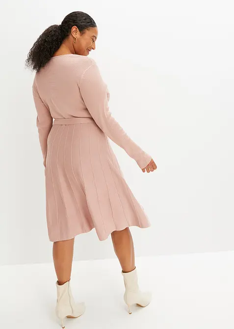 Stickad klänning, bonprix