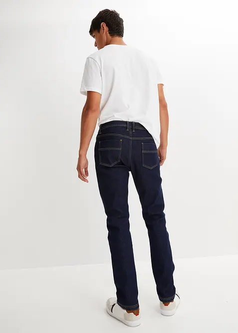 Stretchiga, fodrade jeans, Regular Fit, Straight, bonprix