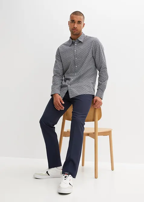 Långärmad skjorta i ren bomull, bonprix