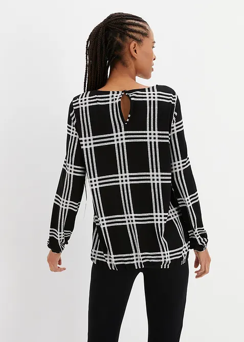 L&aring;ng&auml;rmad topp med res&aring;r i nederkanten, bonprix