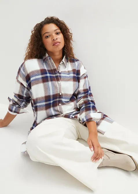 Flanellskjorta av ren bomull, bonprix