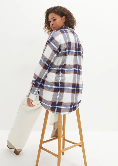 Flanellskjorta av ren bomull, bonprix