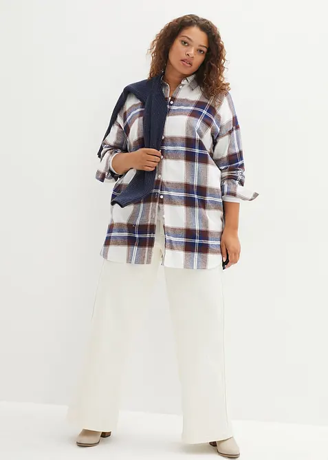 Flanellskjorta av ren bomull, bonprix