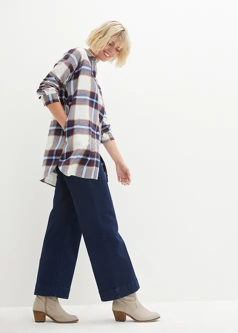 Flanellskjorta av ren bomull, bonprix