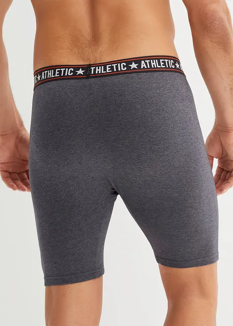 Långa boxershorts med bomull (2-pack), bonprix