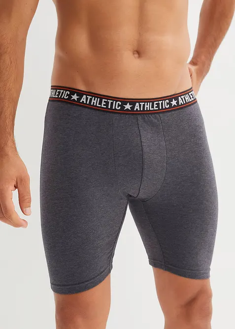 Långa boxershorts med bomull (2-pack), bonprix