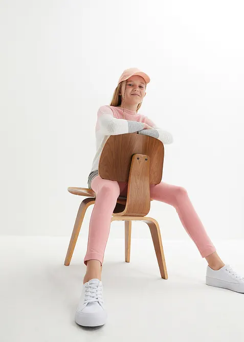 Leggings med ekologisk bomull för barn (3-pack), bonprix