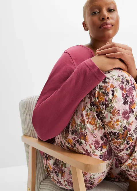 Pyjamas av ekologisk bomull, bonprix