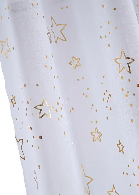 Gardin med glansiga stj&auml;rnor (1-pack), bonprix