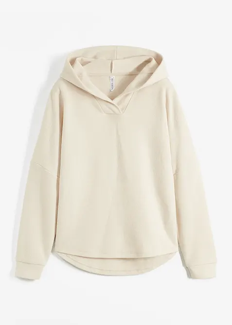 Sweatshirt med huva, normal passform, bonprix