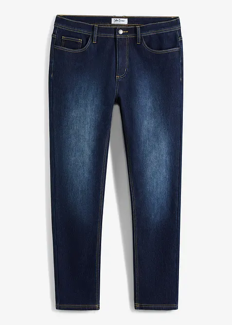 Stretchiga, fodrade jeans, Regular Fit, Straight, bonprix