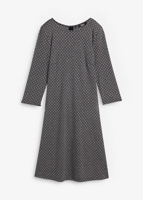 Kn&auml;l&aring;ng Punto di Roma-kl&auml;nning med jacquardm&ouml;nster, bonprix