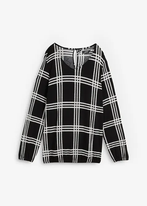 L&aring;ng&auml;rmad topp med res&aring;r i nederkanten, bonprix