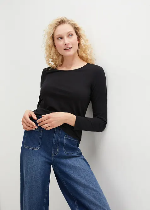 L&aring;ng&auml;rmad topp (2-pack), bonprix