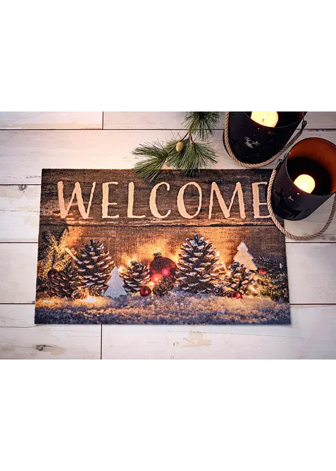 D&ouml;rrmatta med julmotiv, bonprix