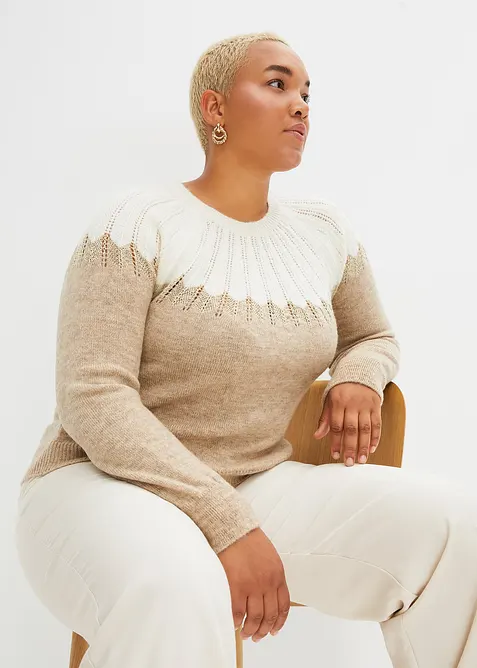 Tr&ouml;ja med h&aring;lm&ouml;nster, bonprix