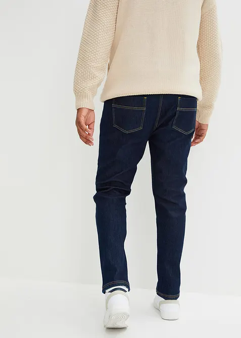 Stretchiga, fodrade jeans, Regular Fit, Straight, bonprix