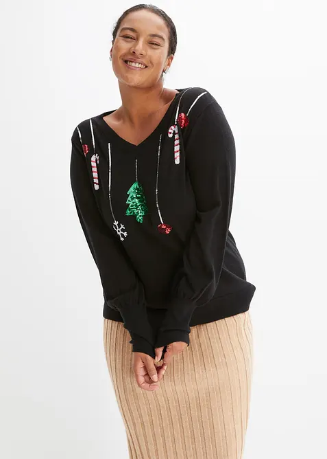 Finstickad tröja, bonprix