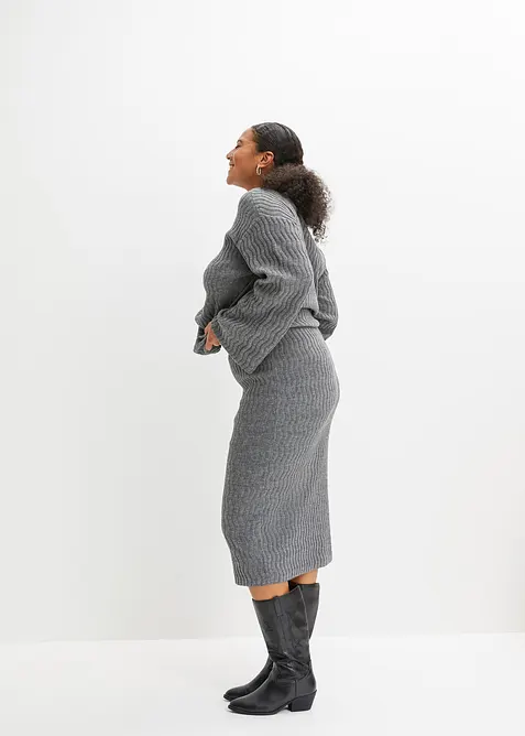 Stickad pennkjol, bonprix