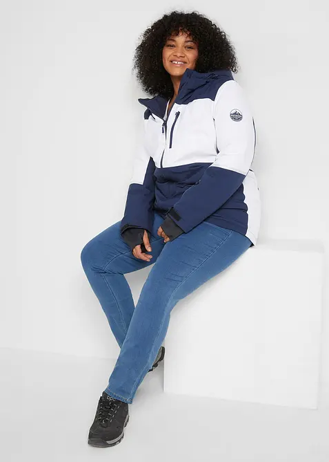 Vattent&auml;t funktionsskidjacka med huva, bonprix