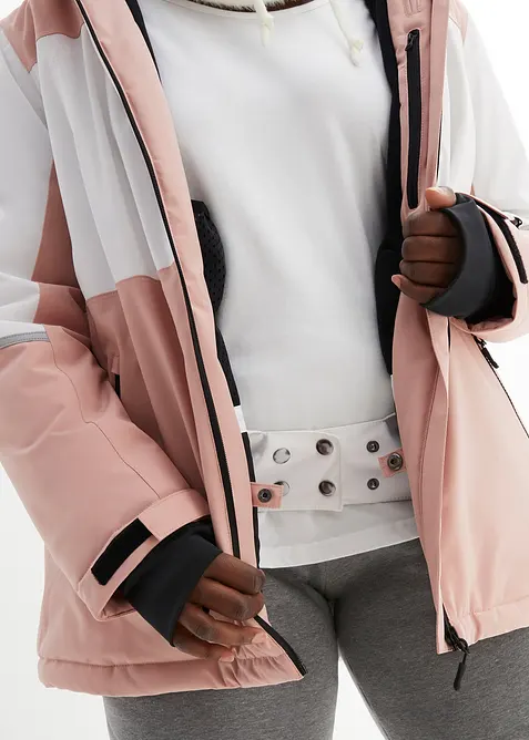 Vattentät funktionsskidjacka med huva, bonprix