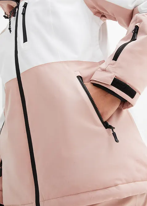 Vattentät funktionsskidjacka med huva, bonprix