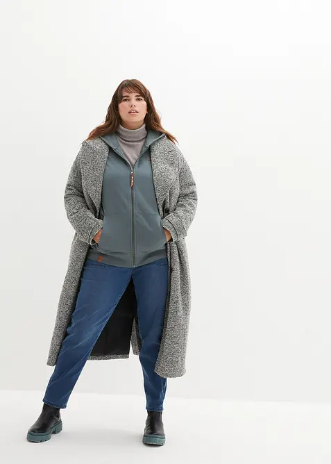 Munkjacka med luva i ren bomull, bonprix