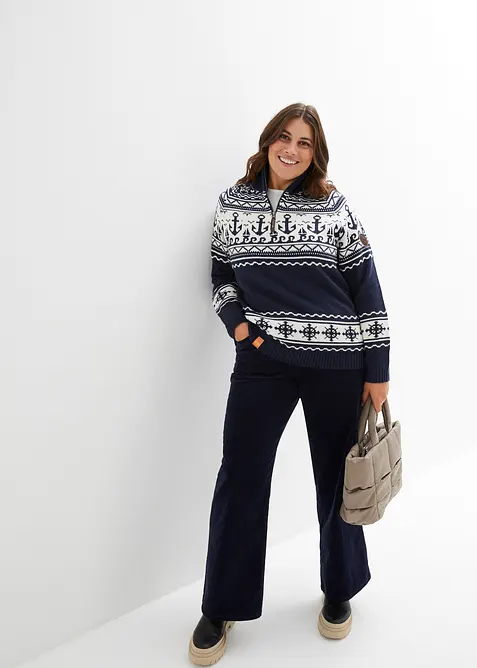 Tröja i maritim stil, bonprix