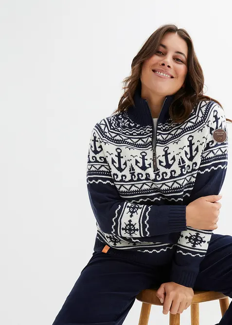 Tröja i maritim stil, bonprix