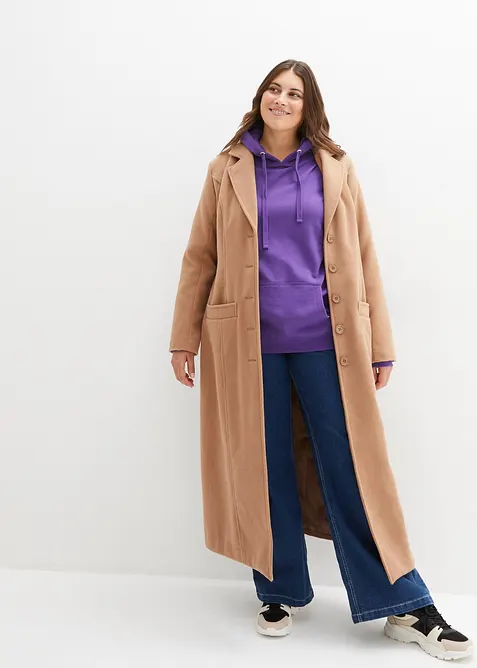 Luvtröja av mjuk frotté, bonprix