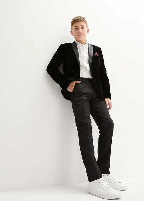 Kostym + skjorta + slips (4 delar), bonprix