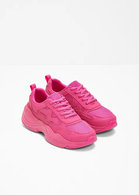 Kraftiga sneakers med meshinf&auml;llningar, bonprix