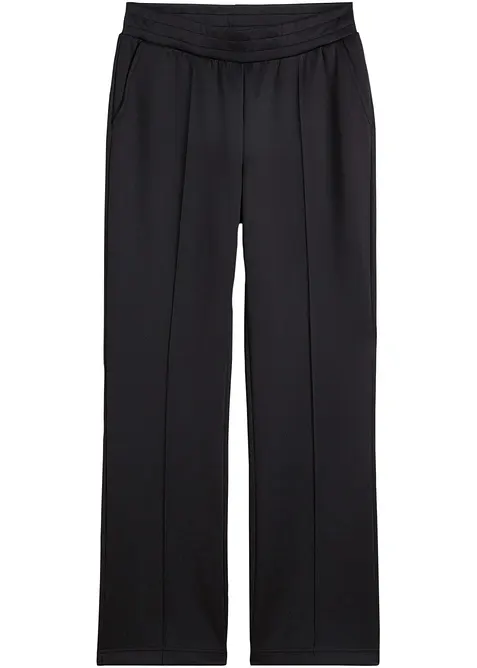 Snabbtorkande joggingbyxa med vida ben, bonprix