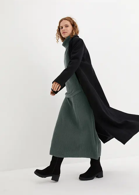 L&auml;tt utsv&auml;ngd stickad kjol, bonprix