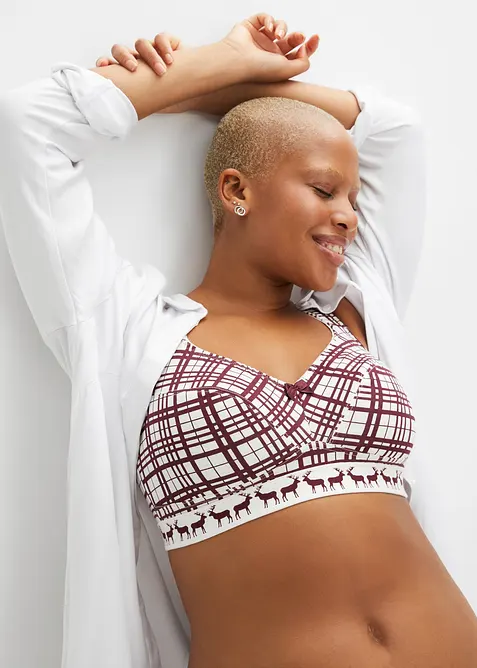 BH utan bygel med bomull (2-pack), bonprix