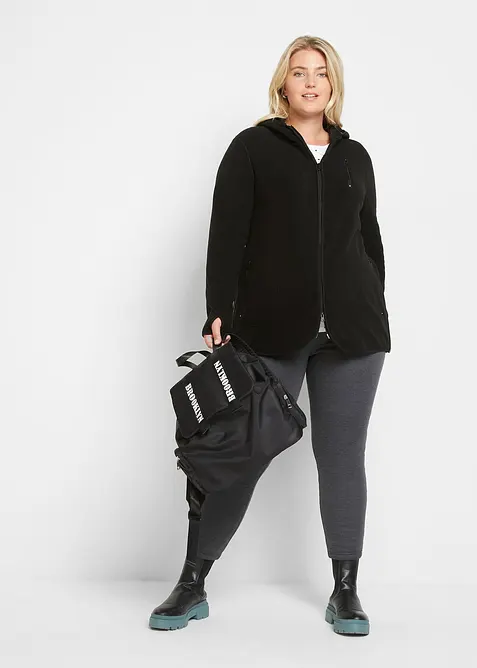 Mammafleecejacka med babyficka, bonprix