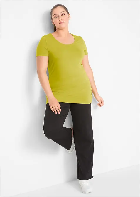 L&aring;ng topp med texttryck (2-pack), bonprix