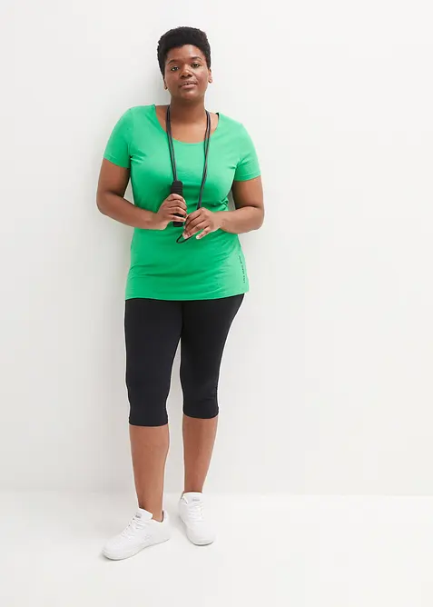 L&aring;ng topp med texttryck (2-pack), bonprix