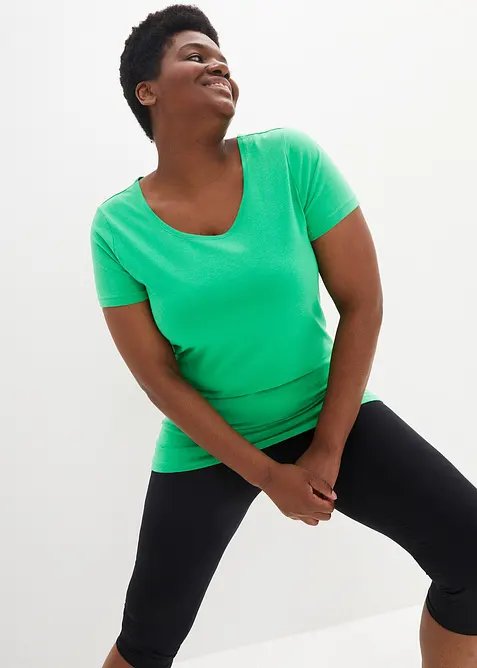 L&aring;ng topp med texttryck (2-pack), bonprix