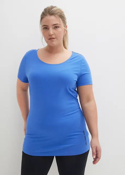 L&aring;ng topp med texttryck (2-pack), bonprix