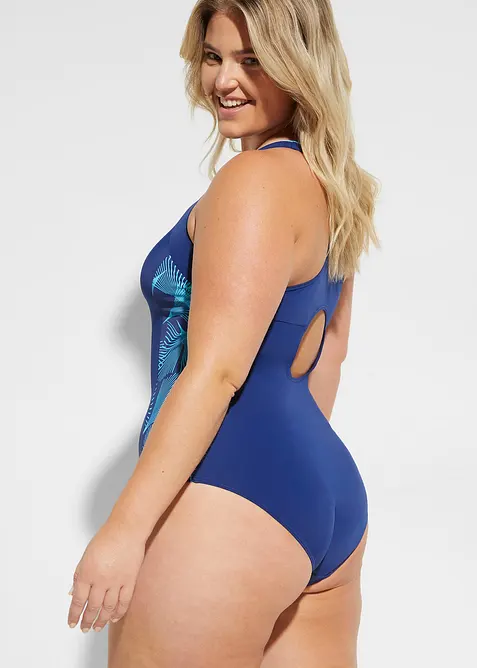 Sportig baddräkt med infällningar i sidan, bonprix