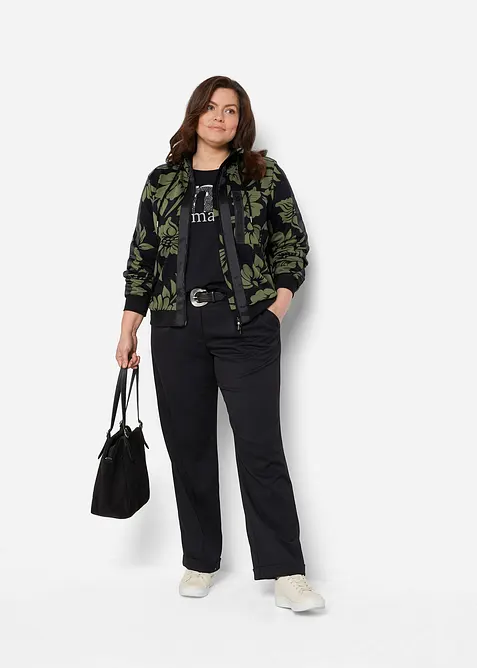 Sweatjacka med bomull, bonprix