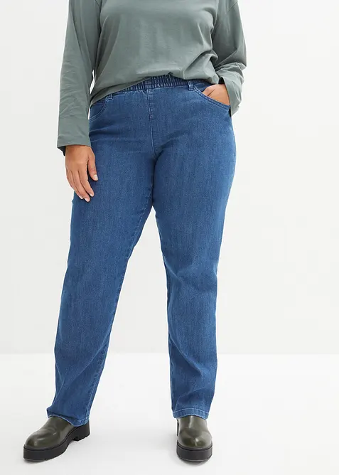 Straight Jeans Mid Waist (2-pack), bonprix