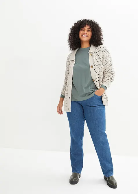 Straight Jeans Mid Waist (2-pack), bonprix