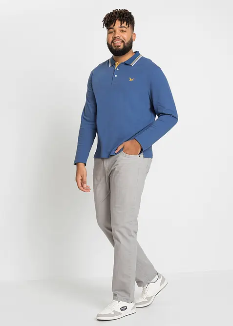 Pikétröja av ekologisk bomull (2-pack), bonprix