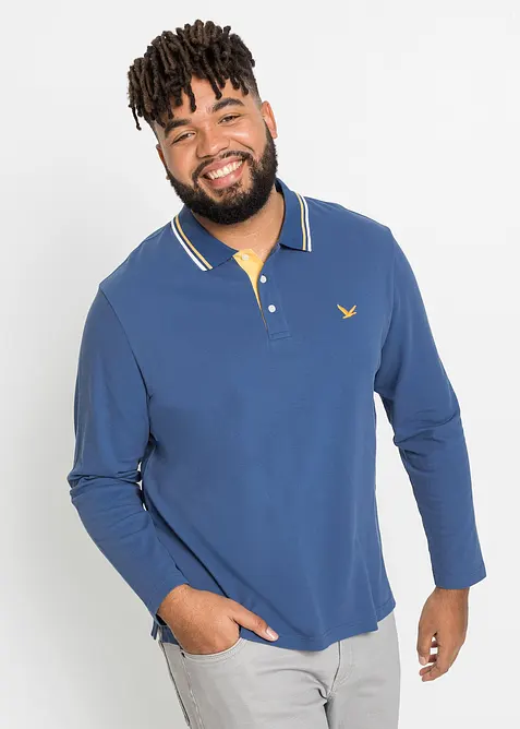 Pikétröja av ekologisk bomull (2-pack), bonprix